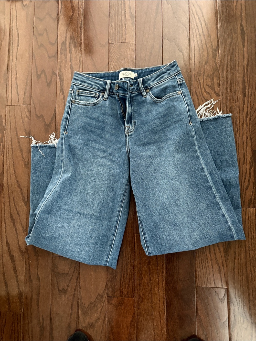Hidden Wide-Leg Women's Jeans in Medium Blue